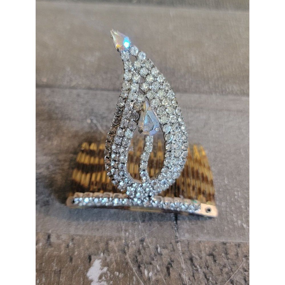 Sequin silver‎ teardrop hair pin piece accessory